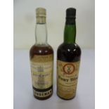 Sandeman white port and a bottle of very superior Old Port Wine both bottles with 1947 label