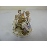 Continental figural group of children - mark to base