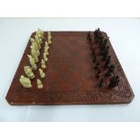 Chinese composition chess set and board