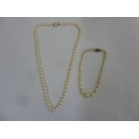 Two pearl necklaces