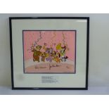 Disney limited edition framed and glazed cell, Yogi Bear 001, 25.5 x 31cm