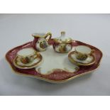 Limoges miniature tray and teaset