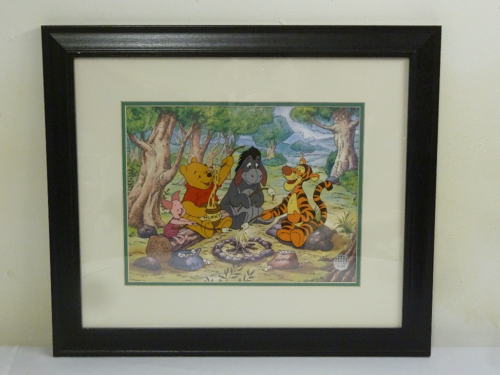 Disney limited edition framed and glazed cell, Pooh and Friends 002, 25 x 32.5cm