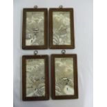 Set of four Chinese framed period panels from the Republic period