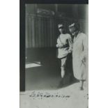 A PHOTOCARD- Ataturk, with a French officer A photocard, Ataturk with a French officer. ( Mustafa