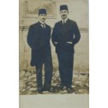 A PHOTOCARD- Ataturk and Rauf Orbay  A photocard, Ataturk and Rauf Orbay in Sivas Congress in 1919.