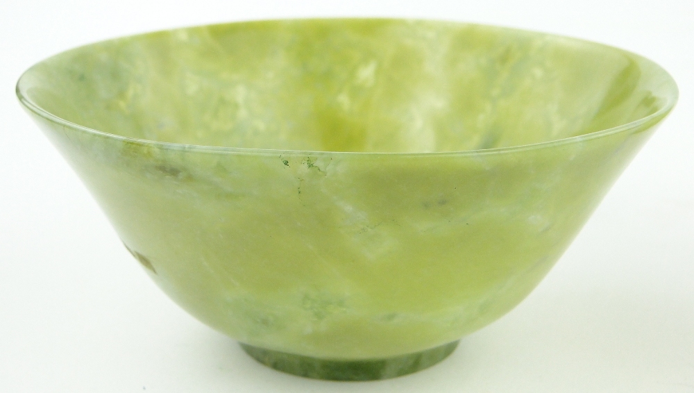 A Chinese jade bowl, 
diameter 3.75" and a beaker, (2). - Image 4 of 7