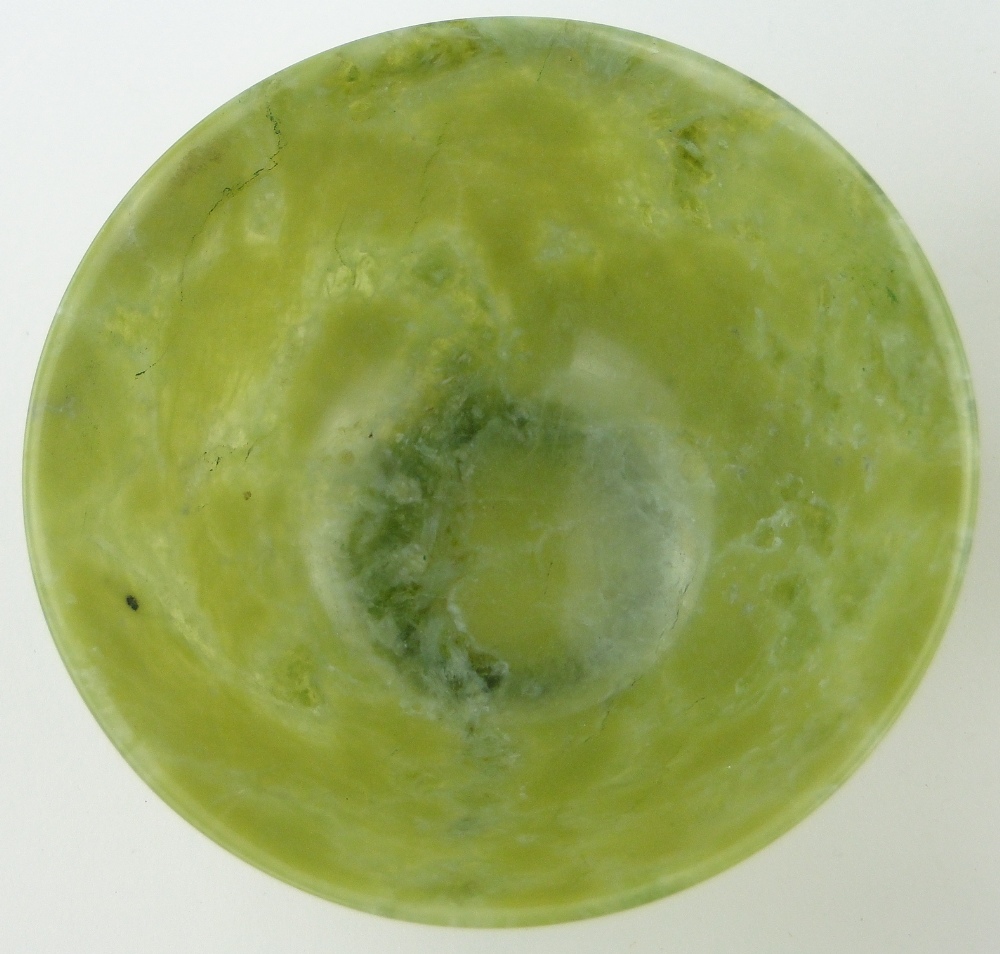 A Chinese jade bowl, 
diameter 3.75" and a beaker, (2). - Image 7 of 7