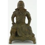 A bronze figure of an immortal, 
height 14.5".