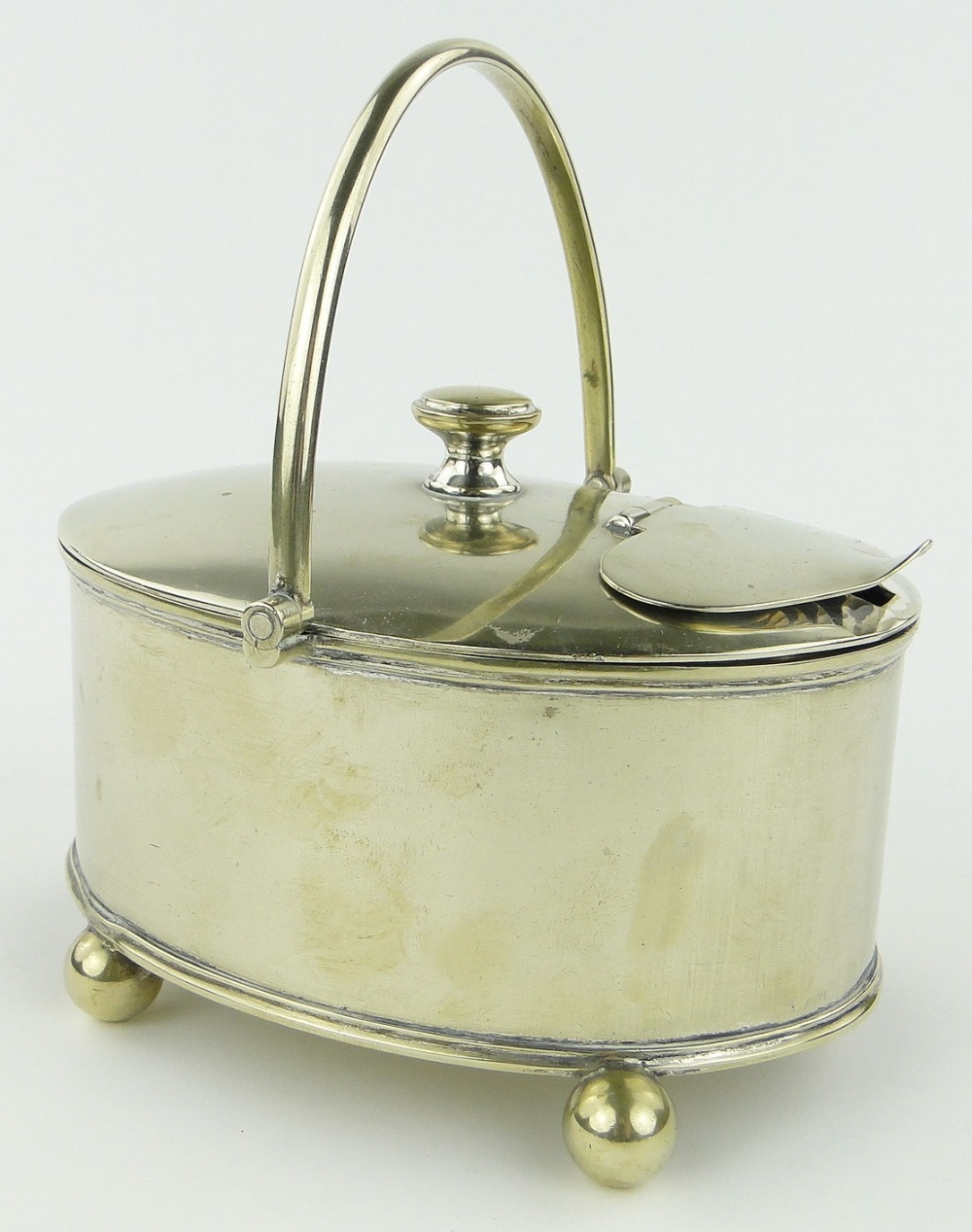 A silver plated spoon warmer.