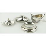 Group of miniature silver items,
comprising silver chamberstick Birmingham 1902,