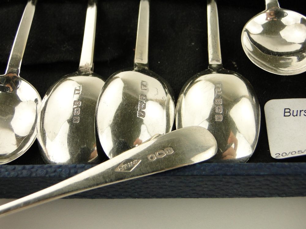 2 sets of silver coffee spoons. - Image 2 of 2