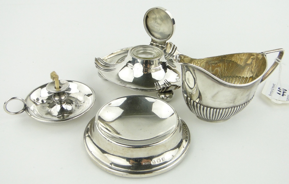Group of miniature silver items,
comprising silver chamberstick Birmingham 1902, - Image 2 of 2