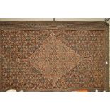 A Sienna Kelim rug with Herraqui design,
6'10" x 4'3".