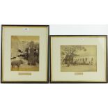 Lala Deen Dayal,
2 albumen photographic prints, 19th century,