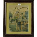 James Paterson (1854-1932),
watercolour, Pont Neuf, Paris, signed, 17" x 13", framed.