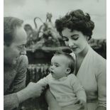 Cecil Beaton (1904-1980),
pair of photographs, Elizabeth Taylor, Michael Wilding and their son 1954,