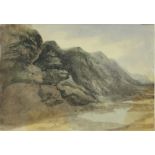 Richard Wilson RA (1714-1782),
watercolour, extensive landscape, signed verso, 6.