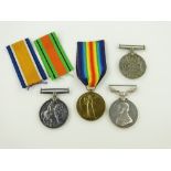 A group of 3 First World War medals
including the Military Medal to 800664 Gunner H P Bunce,