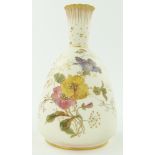 Royal Crown Derby vase
with painted and gilded floral decoration, 1888, 7.5".