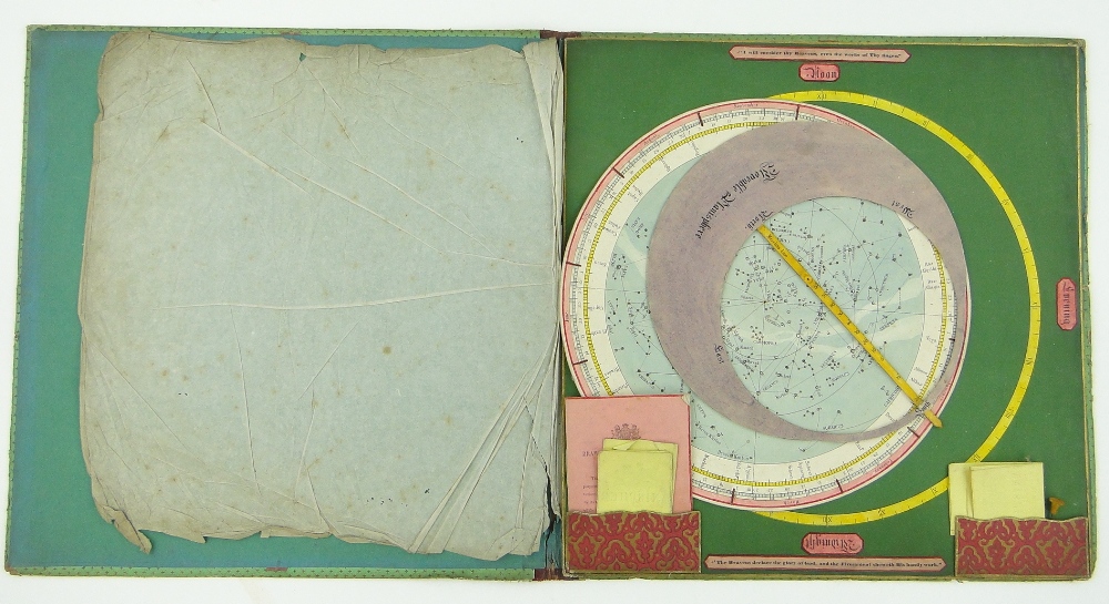 A drawing-room planisphere,
made of card, published by Wilson of Fitzroy Square, London,