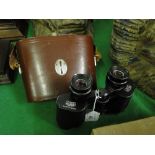 Carl Zeiss Jena 8 x 30w binoculars in fitted case.