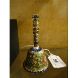 A Cloisonne miniature bell.