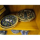 4 continental pottery plates.