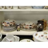 Edwardian dinnerware, a jug, etc.