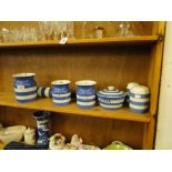 T G Green Cornish ware storage jars, etc.