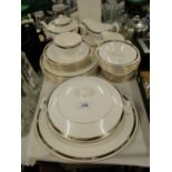 Royal Worcester "Raffles" dinner service and matching teaware.