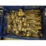 Large silver plated suite of cutlery by Gladwin Ltd