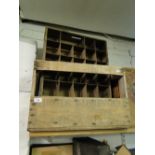 A French wine crate & 2 other vintage boxes
