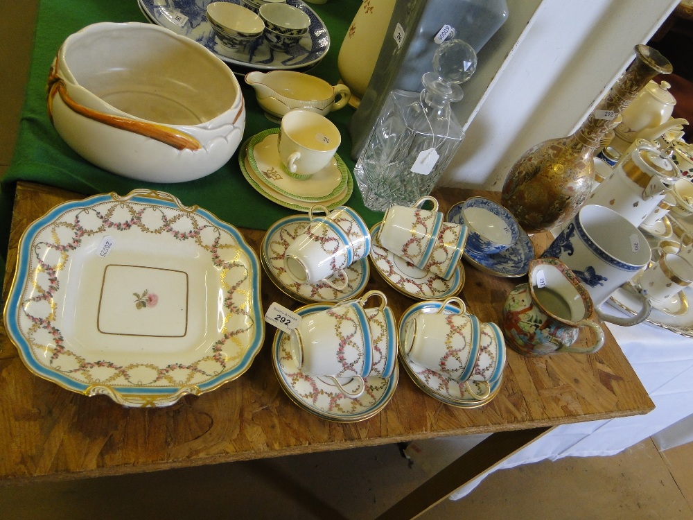 Victorian teaware, Oriental mug, jug, etc.