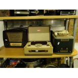 Vintage Vidor radio, a Philips reel to reel tape recorder,