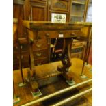 19th century mahogany square foldover games table,