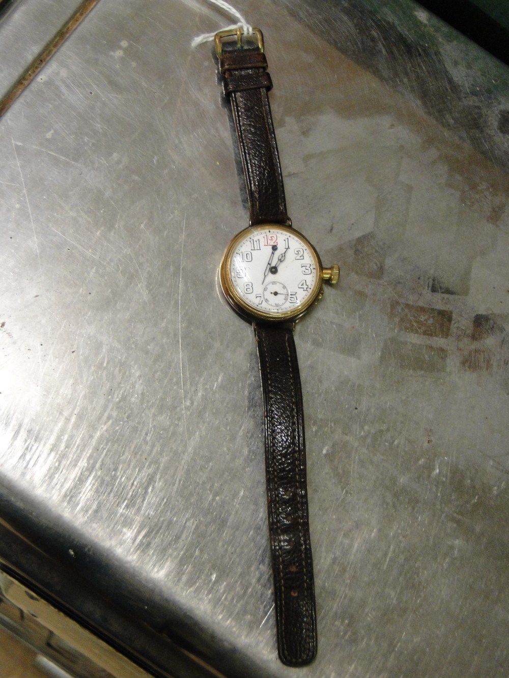 Gent's gold cased wrist watch