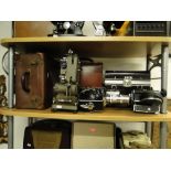 Cased Specto movie camera & 2 other vintage movie cameras,