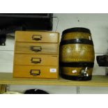A Coopered wood Sherry barrel,