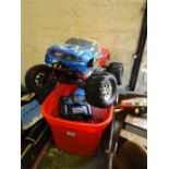 An All-Terrain nitro-powered remote controlled model car