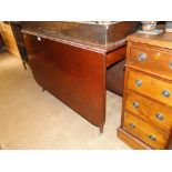 Mahogany drop leaf dining table