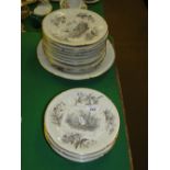 French porcelain dessert service.