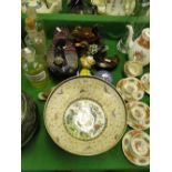 Paperweights, ducks, Spode bowl, etc.