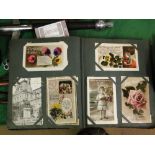 Album of early greetings postcards.