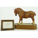 A Limited Edition Royal Worcester Suffolk stallion,
452/500 with certificate.
