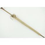 A Brigg's of London parasol
with carved wooden mouse finial, 35.5".