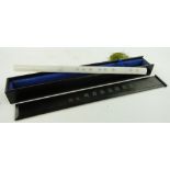 A Chinese jade flute in box, 
length 17.75".