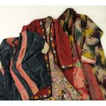 A silk lined wool tunic,
possibly Tibetan, and 3 others, (4).