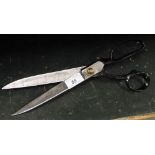 Pair of Antique tailor's scissors.