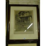 Cecil Aldin,
colour print, Old English Inns, signed in pencil, i 15" x 13", framed.